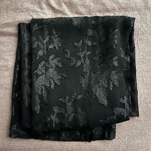 LPA 592 Black Lurex Sheer Pants - Picture 3 of 4